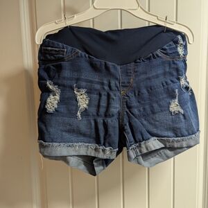 Denim Distressed Women's Shorts
